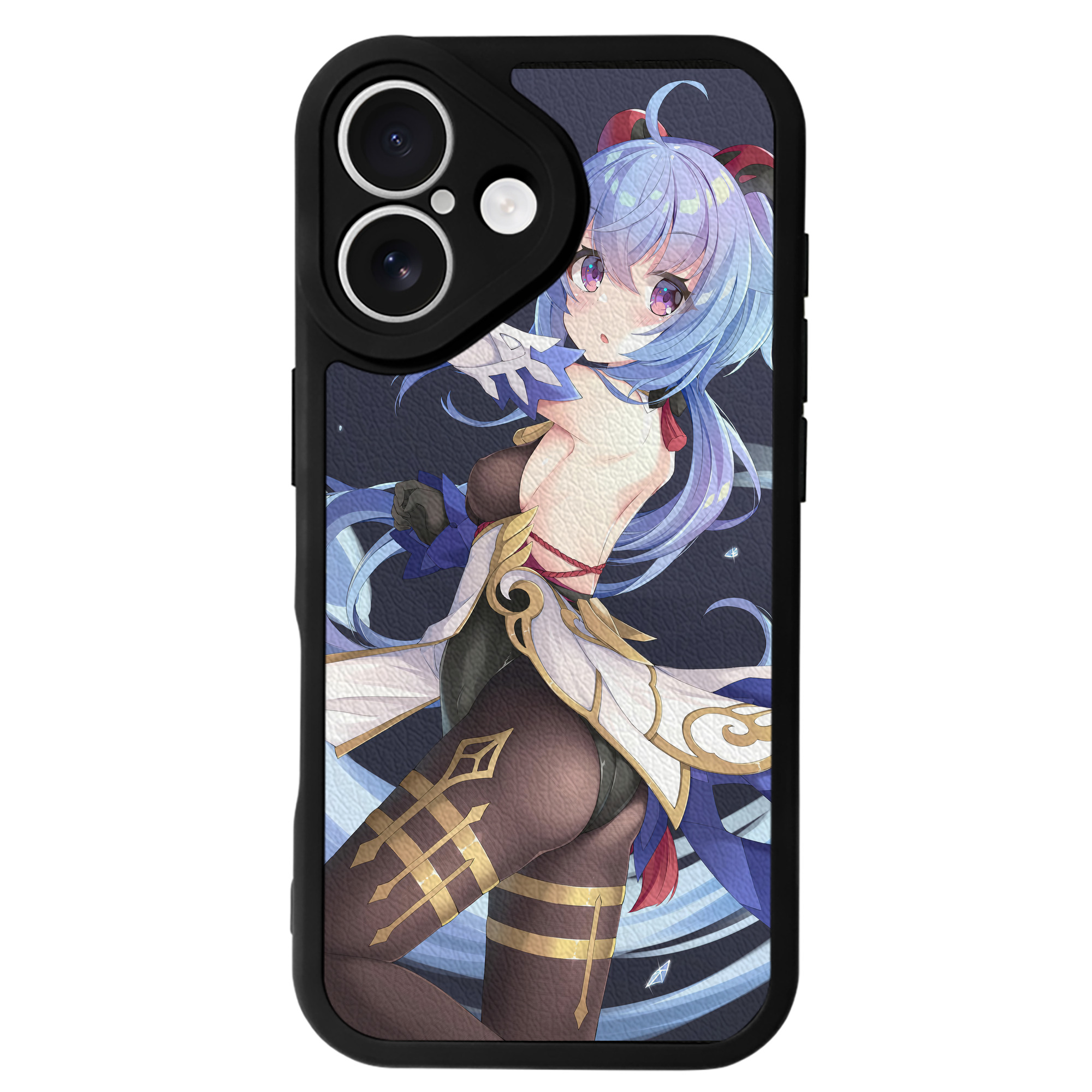 げんし神 genshin 【iPhone 16シリーズ対応】シリコンスマホケース（レザー調） 材質：シリコン